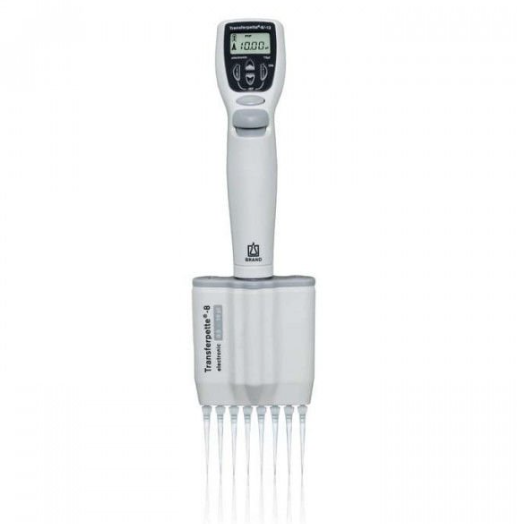 Brand 705400 Transferpette ® 1-20 µl 8 Kanallı Elektronik Ayarlanabilir Otomatik Pipet