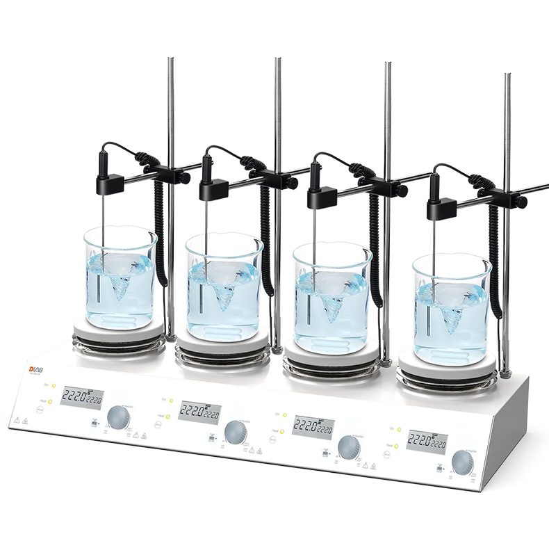 DLAB MS-H280-S4 4 Bölmeli Dijital Isıtıcılı Manyetik Karıştırıcı 4 x 3 Litre