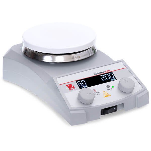 Ohaus e-G31HSRDS Isıtıcılı Manyetik Karıştırıcı 80-1600 rpm / 80-380°C 15 L 13.5 cm Dairesel Seramik Dijital