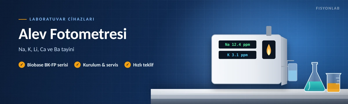 FisyonLab alev fotometresi sodyum potasyum analizi