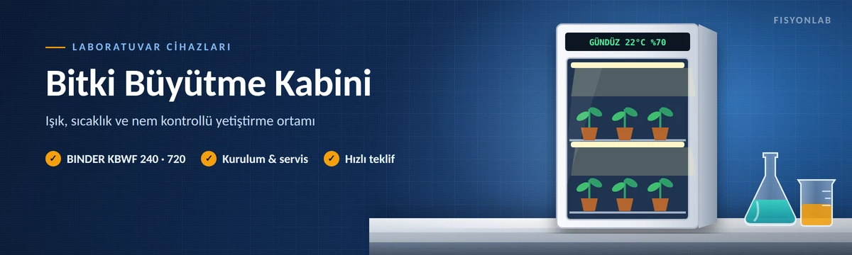 FisyonLab ışıklı bitki büyütme kabini