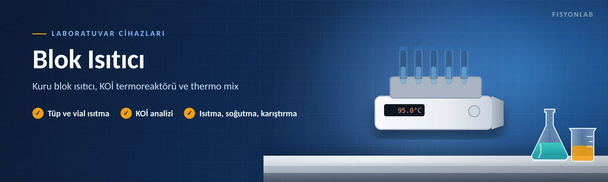 FisyonLab kuru blok ısıtıcı ve KOİ termoreaktörü