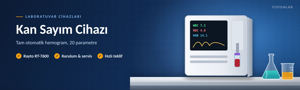 FisyonLab tam otomatik kan sayım cihazı hematoloji analizörü