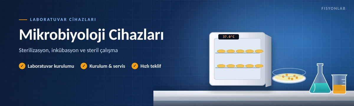 FisyonLab mikrobiyoloji laboratuvarı cihazları