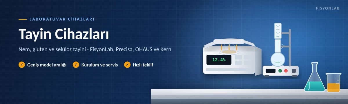 Tayin cihazları: nem tayin cihazı ve soxhlet selüloz tayin düzeneği