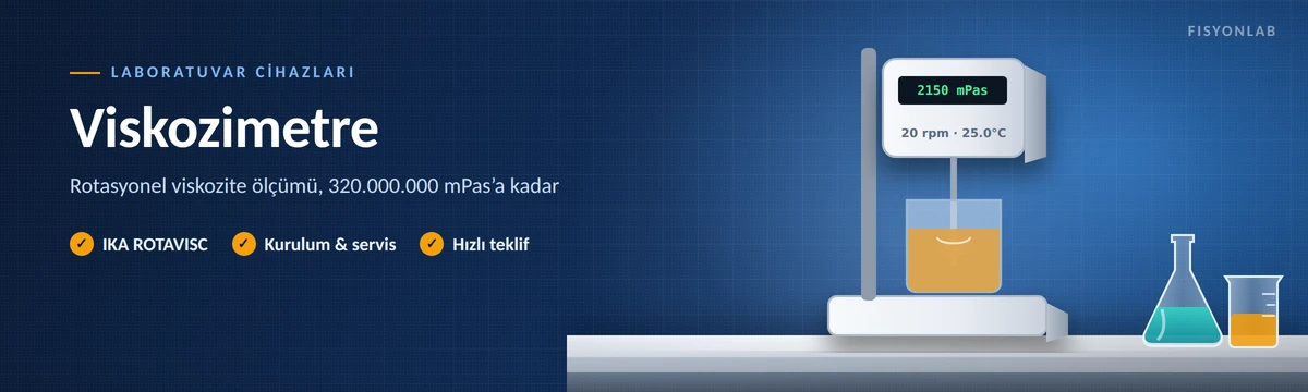 FisyonLab rotasyonel viskozimetre IKA ROTAVISC