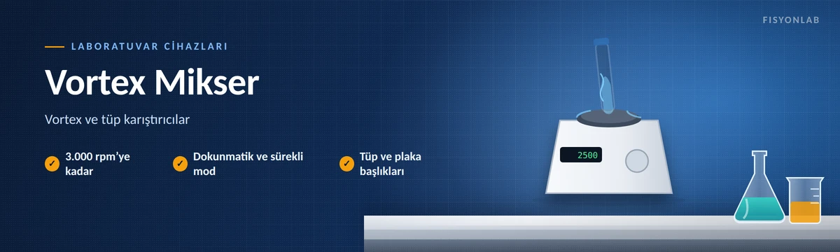 FisyonLab vortex mikser ve tüp karıştırıcı