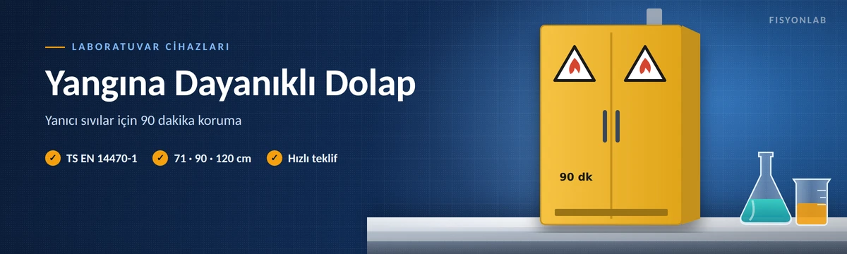 FisyonLab 90 dakika yangına dayanıklı güvenlik dolabı