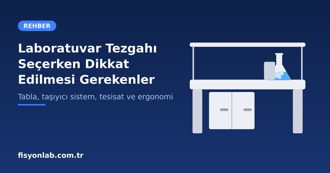 Laboratuvar Tezgahı Seçerken Dikkat Edilmesi Gerekenler