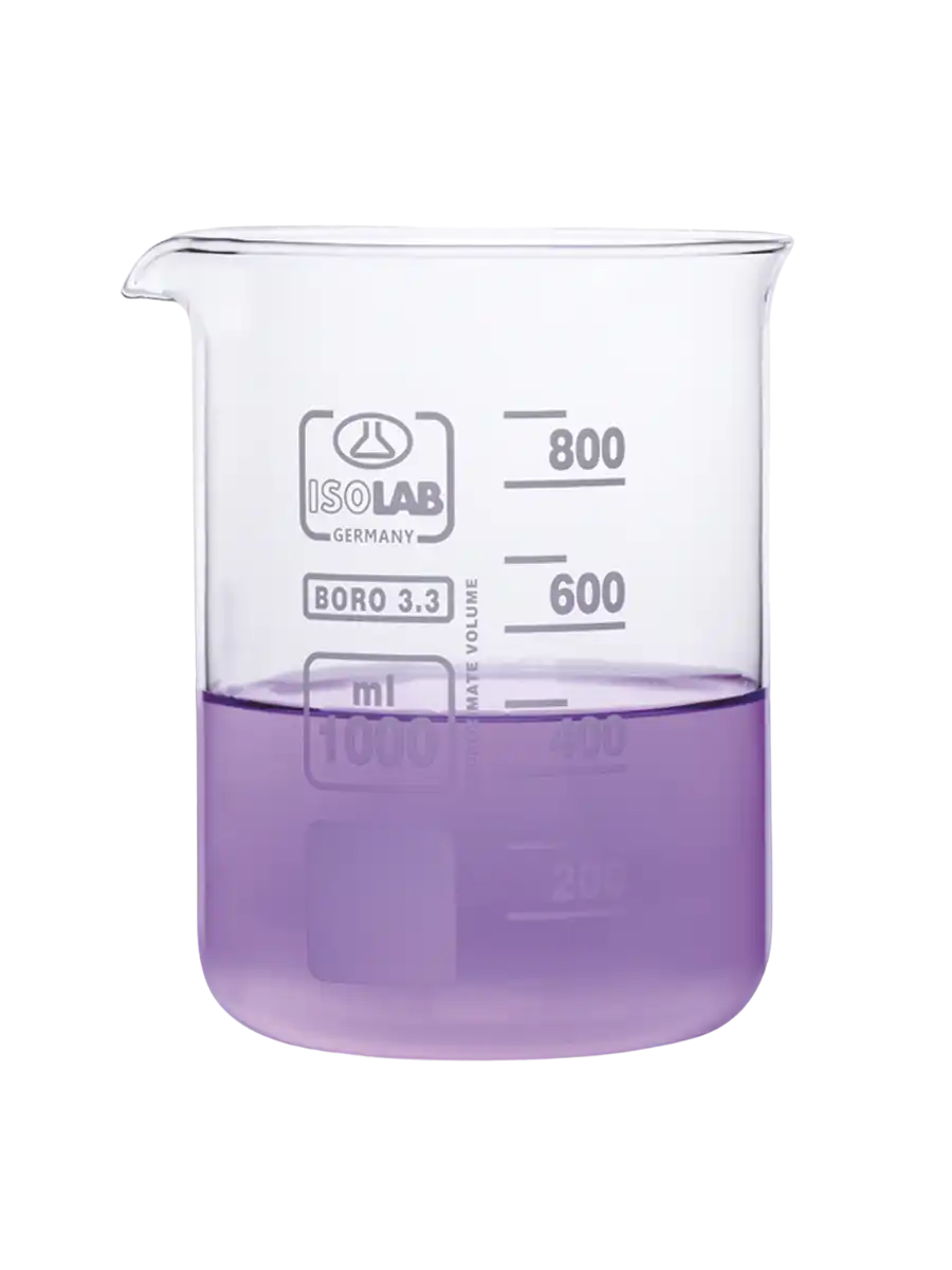 ISOLAB Beher - Cam - Kısa Form - 10 mL