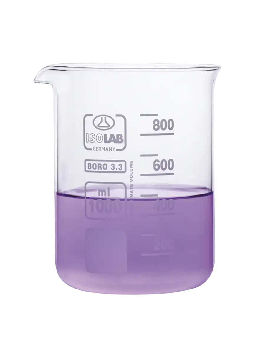 ISOLAB Beher - Cam - Kısa Form - 25 mL