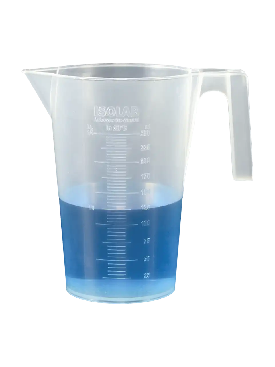 ISOLAB Beher - Kulplu - P.P - Kısa Form - Kabartma Skala - 500 ml