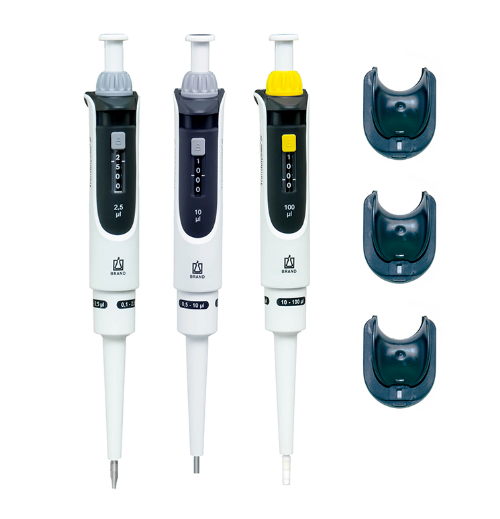 Brand 705893 Standart Transferpette ® S 0,5-10 µl , 10-100 µl, 100-1000 µl Ayarlanabilir Otomatik Pipet Seti ve Askı