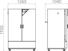 Binder KBF 720 İklimlendirme Test Kabini 700 Litre 0°C ... +70°C / 10 % ... 80 % Rh