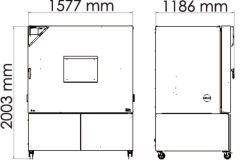 Binder MKF 720 Klimatik Test Kabini 734 Litre -40°C ... +180°C / 10 % ... 98 % Rh