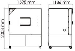 Binder MKFT 720 Klimatik Test Kabini 734 Litre -70°C ... +180°C / 10 % ... 98 % Rh