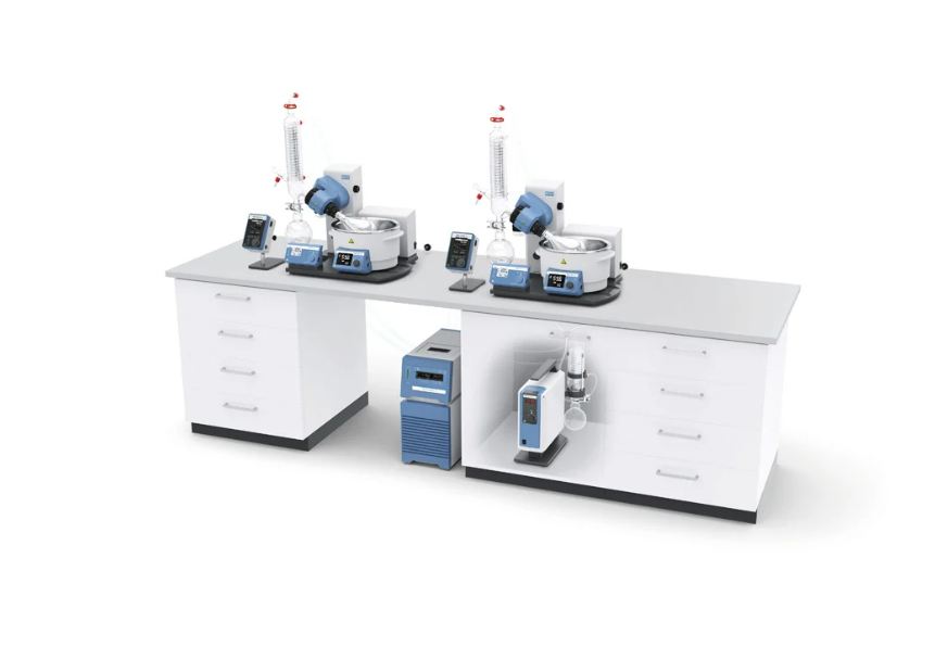 IKA RV 10 Digital Pro V Double Complete Rotary Evaporatör 3 Litre  5 - 280 rpm  180 °C