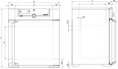 Memmert UF110 Fanlı Etüv 108 Litre ( Kuru Hava Sterilizatörü ) +20°C ... +300°C