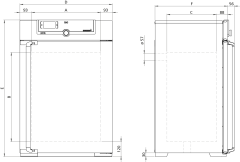 Memmert UN160 Fansız Etüv 161 Litre ( Kuru Hava Sterilizatörü ) +20°C ... +300°C