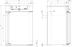 Memmert UF160 Fanlı Etüv 161 Litre ( Kuru Hava Sterilizatörü ) +20°C ... +300°C