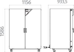 Binder FD 720 Fanlı  741 Litre Etüv ( Kuru Hava Sterilizatörü ) +10°C ... +300°C