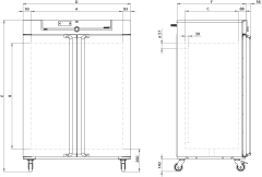 Memmert UF750 Fanlı Etüv 749 Litre ( Kuru Hava Sterilizatörü ) +20°C ... +300°C