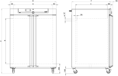 Memmert UF1060 Fanlı Etüv 1060 Litre ( Kuru Hava Sterilizatörü ) +20°C ... +300°C