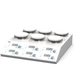 DLab MS-H280-S6 6 Bölmeli Dijital Isıtıcılı Manyetik Karıştırıcı 6 x 3 Litre  280℃ 200-1500 Rpm