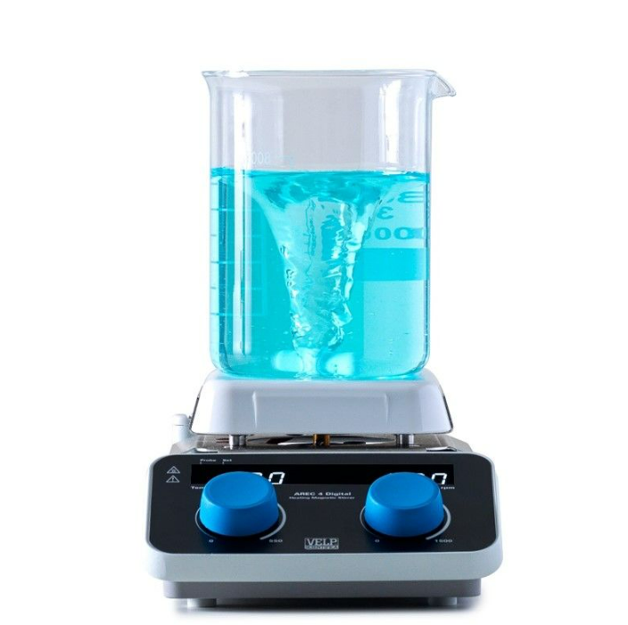 Velp AREC 4 Dijital Seramik Plakalı Isıtıcılı Manyetik Karıştırıcı 5 Litre / RT+... 550 °C / 100... 1500 rpm
