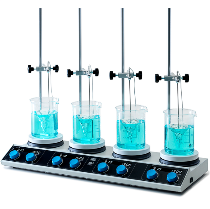 Velp AM4 Digital 4 Bölmeli Isıtıcılı Manyetik Karıştırıcı SET1 4 X 20 Litre / 310 °C /1500 rpm