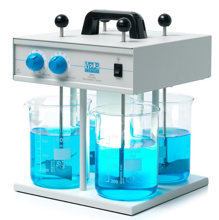 Velp FP4 Jar Test Cihazı  (Flokülatör)  Analog Kontrollü 20... 200 rpm