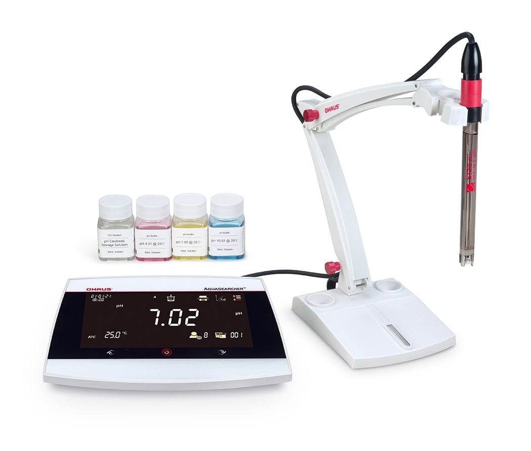 Ohaus a-AB33PH-F Aquasearcher Masa Tipi Ph Metre Seti ( St310 Ph Elektrodu - Ph Tampon Çözeltileri Mini Set (4 × 50ml) )