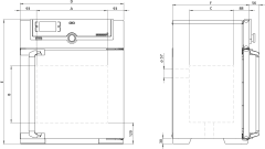 Memmert IN30 Fansız İnkübatör 32 Litre +20°C ... +80°C