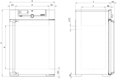Memmert IN160 Fansız İnkübatör 161 Litre +20°C ... +80°C