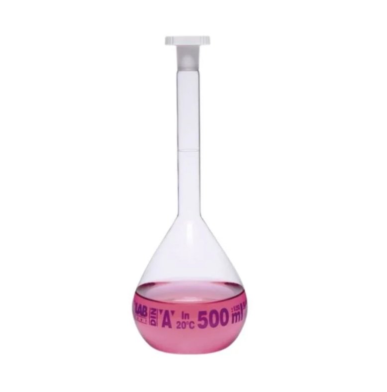 ISOLAB Balon Joje - Standard - Şeffaf - A Kalite - Grup Sertifikalı - Mavi Skala - 50 ml - NS 12/21