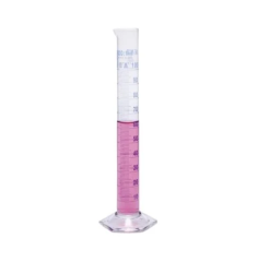 ISOLAB Mezür - Uzun Form - Hexagonal Cam Tabanlı - A Kalite - Grup Sertifikalı - Mavi Skala - 1000 ml