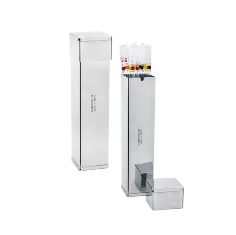 ISOLAB Pipet Kutusu - Paslanmaz Çelik - 70 x 70 x 430 mm